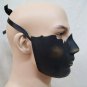 Black Gold Broken Bottom Half Face Costume Mask Muzzle Restraint Part Robot Chin