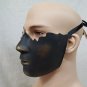 Black Gold Broken Bottom Half Face Costume Mask Muzzle Restraint Part Robot Chin