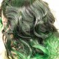 Child Green & Black Witch Wig Dark Roots Wicked Sorceress Comic Anime She Hulk