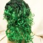 Child Green & Black Witch Wig Dark Roots Wicked Sorceress Comic Anime She Hulk