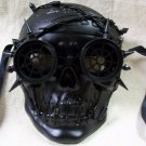 Black Steampunk Skull Mask Spikes Cog Goggles Pirate Apocalyptic Warrior Cyborg Black Steampunk Skull Mask Spikes Cog Goggles Pirate Apocalyptic Warrior Cyborg