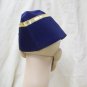 Navy Air Hostess Hat Cap Flight Attendant Stewardess Pilot Fancy Dress Military Force NEW