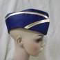Navy Air Hostess Hat Cap Flight Attendant Stewardess Pilot Fancy Dress Military Force NEW