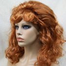 Natural Red Ginger Snaps Wig 60s 70s Housewife Groovy Teased Hair Peg Bundy Drag