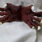 Red Devil Costume Hands Gloves Imp Satan She Devil Demon Claws Vulture Talons