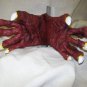 Red Devil Costume Hands Gloves Imp Satan She Devil Demon Claws Vulture Talons