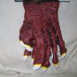 Red Devil Costume Hands Gloves Imp Satan She Devil Demon Claws Vulture Talons