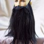Black Gray Biker Beard Costume Facial Hair Rocker Merlin Dark Wizard Pirate Dude