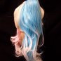 3 pc Deviant Doll Wig Blonde Blue Pink Ponytail Clips Suicide Squad Harley Quinn