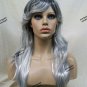 Ghostly Glamour Wig Dark Roots Wicked Witch Dark Sorceress Goth Vampire Phantom
