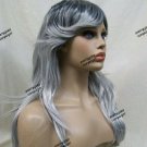 Ghostly Glamour Wig Dark Roots Wicked Witch Dark Sorceress Goth Vampire Phantom Ghostly Glamour Wig Dark Roots Wicked Witch Dark Sorceress Goth Vampire Phantom