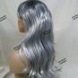 Ghostly Glamour Wig Dark Roots Wicked Witch Dark Sorceress Goth Vampire Phantom