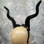 Wired Black Demon Horns Headband Maleficent Villain Bug Antenna Bumble Bee Alien