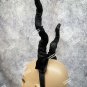 Wired Black Demon Horns Headband Maleficent Villain Bug Antenna Bumble Bee Alien