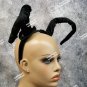 Wired Black Demon Horns Headband Maleficent Villain Bug Antenna Bumble Bee Alien