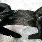 Wired Black Demon Horns Headband Maleficent Villain Bug Antenna Bumble Bee Alien