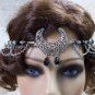 Gothic Moon Head Jewelry Circlet Crown Witch Headpiece Celestial Goddess Pagan