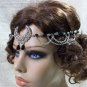 Gothic Moon Head Jewelry Circlet Crown Witch Headpiece Celestial Goddess Pagan