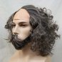 William Shakespeare Wig Mustache Beard Set Renaissance Noble Medieval Poet Lad