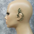 Antique Gold Dragon Ear Cuff Costume Jewelry Renaissance Queen Medieval Fantasy