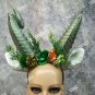 Jumbo Minotaur Horns Ears Green Creature Pan Goat Fantasy Mythical Woodland Forest