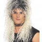 Bleached Blonde Dark Roots Hard Rocker Wig 80s Heavy Metal Dee Vince 90s Grunge