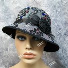 20s Cloche Costume Hat 30s Vintage Floral Derby Fancy Dress English Lady Bonnie