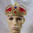 Fancy Red Gold Jewel Crown Filigree Renaissance Christmas Nativity Wise Man Men Fancy Red Gold Jewel Crown Filigree Renaissance Christmas Nativity Wise Man Men