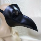 Black Plague Doctor Mask Crow Bird Beak Steampunk Medieval Apocalyptic Biohazard Black Plague Doctor Mask Crow Bird Beak Steampunk Medieval Apocalyptic Biohazard