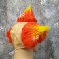 Evil Clown Wig w Bald Cap Tri Color Wings Hobo Killer Klown Creepy Bozo Insane