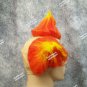 Evil Clown Wig w Bald Cap Tri Color Wings Hobo Killer Klown Creepy Bozo Insane
