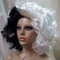 Black Blonde Cruel Diva Wig Evil Madame Cruella De Vil Dalmatian Villain Skunk