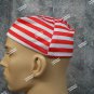 Red White Striped Nightcap Stocking Night Cap Pirate Deck Hand Xmas Elf Scrooge Smee