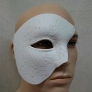 Fancy White Phantom of Opera Half Face Costume Mask Beast Masquerade Ball Venetian Lad Fancy White Phantom of Opera Half Face Costume Mask Beast Masquerade Ball Venetian Lad