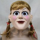 Licensed Annabelle Creation Costume Mask & Wig Haunted Creepy Doll The Conjuring