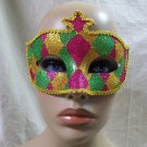 Pink Gold Diamond Glitter Eye Mask Masquerade Ball Venetian Harlequin Mardi Gras
