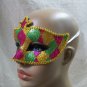 Pink Gold Diamond Glitter Eye Mask Masquerade Ball Venetian Harlequin Mardi Gras