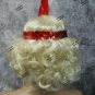 Curly Blonde Flapper Wig & Red Sequin band Charleston Gatsby Roaring 20's Jazz