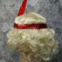 Curly Blonde Flapper Wig & Red Sequin band Charleston Gatsby Roaring 20's Jazz