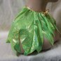 Green Pixie Cape Costume Capelet Fairy Collar Tinker Bell Renaissance Forest Elf