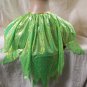 Green Pixie Cape Costume Capelet Fairy Collar Tinker Bell Renaissance Forest Elf