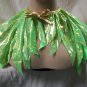 Green Pixie Cape Costume Capelet Fairy Collar Tinker Bell Renaissance Forest Elf