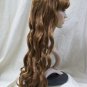 Light Brown Desire Wig w/ bangs GoGo Girl Renaissance Princess Goddess Pop Star