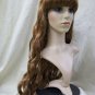 Light Brown Desire Wig w/ bangs GoGo Girl Renaissance Princess Goddess Pop Star