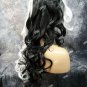 Long Black Half White Evil Madame Wig Heat Resistant Wicked Cruella De Vil Dalmatian Villain