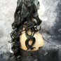 Long Black Half White Evil Madame Wig Heat Resistant Wicked Cruella De Vil Dalmatian Villain
