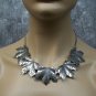 Silver Leaf Necklace Costume Jewelry Elf Fairy Queen Roman Goddess Greek Gypsy