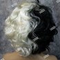 Devilish Diva Costume Wig Cruella De Vil Puppy Villain Child Teen Small Adult