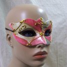 Pink Silver Gold Renaissance Eye Mask Masquerade Venetian Harlequin Music Note