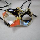 Orange Black Gold Renaissance Eye Mask Masquerade Venetian Harlequin Music Note Orange Black Gold Renaissance Eye Mask Masquerade Venetian Harlequin Music Note